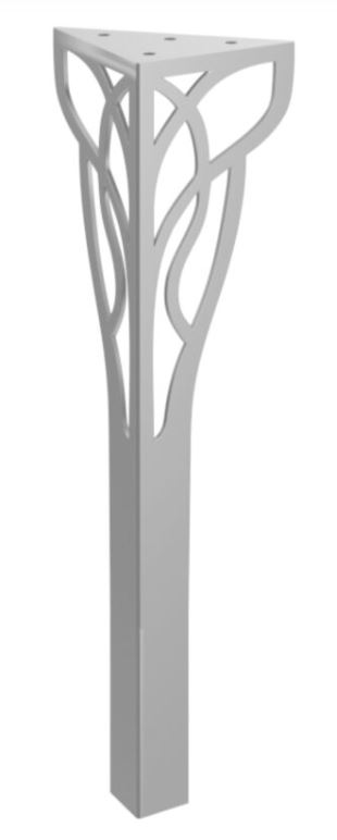 Stolová noha Eros 40 cm strieborná
