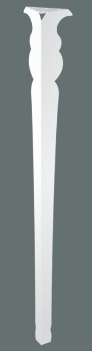 Stolová noha Klio 90 cm biela