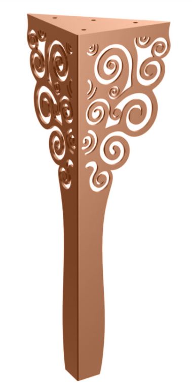 Stolová noha Artemis 40 cm medená