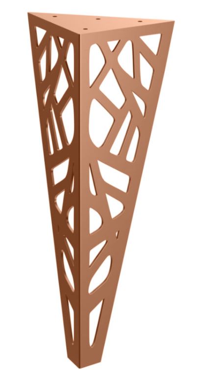 Stolová noha Hemera 40 cm medená
