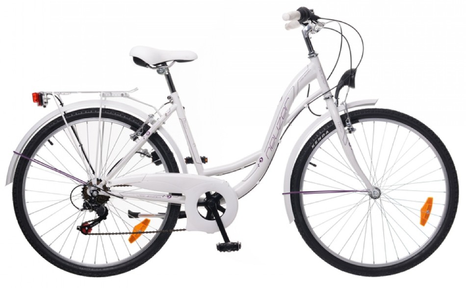 26" Mestský dámsky bicykel VENEZIA 6-rýchlostný biela