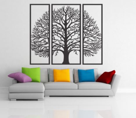 Drevený strom života na stenu Librae