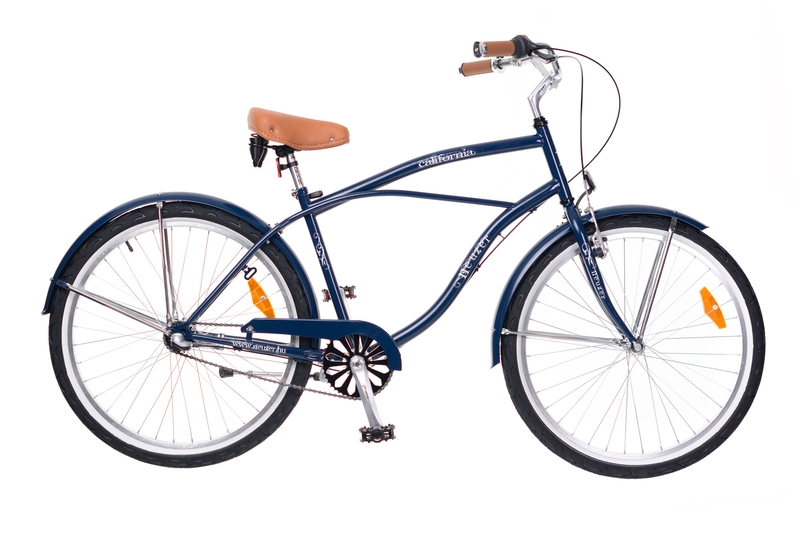 26" Pánsky retro bicykel CALIFORNIA CRUISER 3-rýchlostný tmavo-modrá