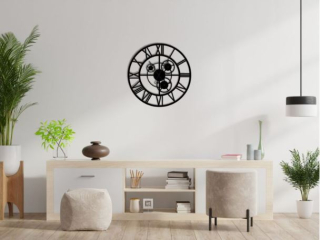 Kovové hodiny na stenu Compose 50 cm