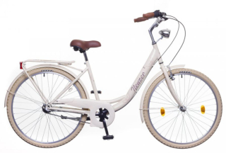 28" Mestský dámsky retro bicykel BALATON 1-rýchlostný krémová