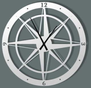 Nástenné veľké hodiny Compass 90 cm
