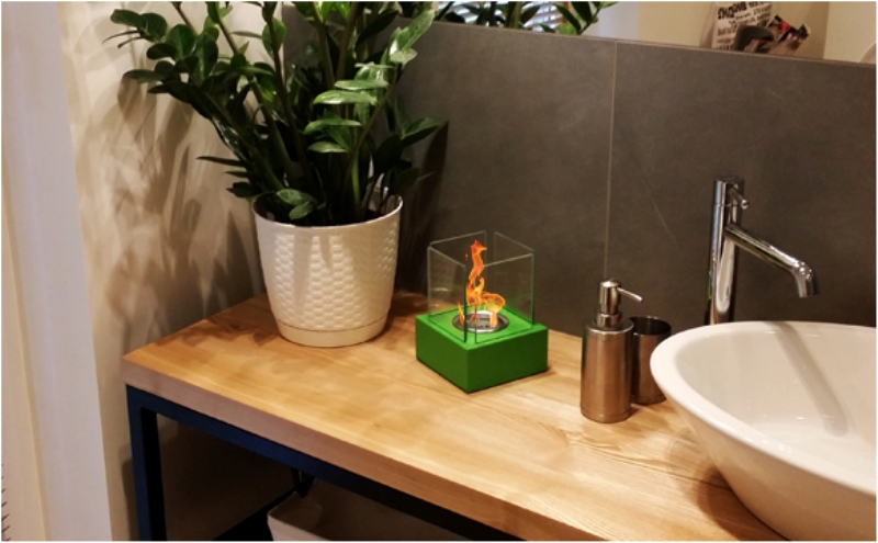 inšpirácia umiestnenia biokrb smart stolový malý zelený