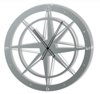 Moderné hodiny na stenu Compass 60 cm